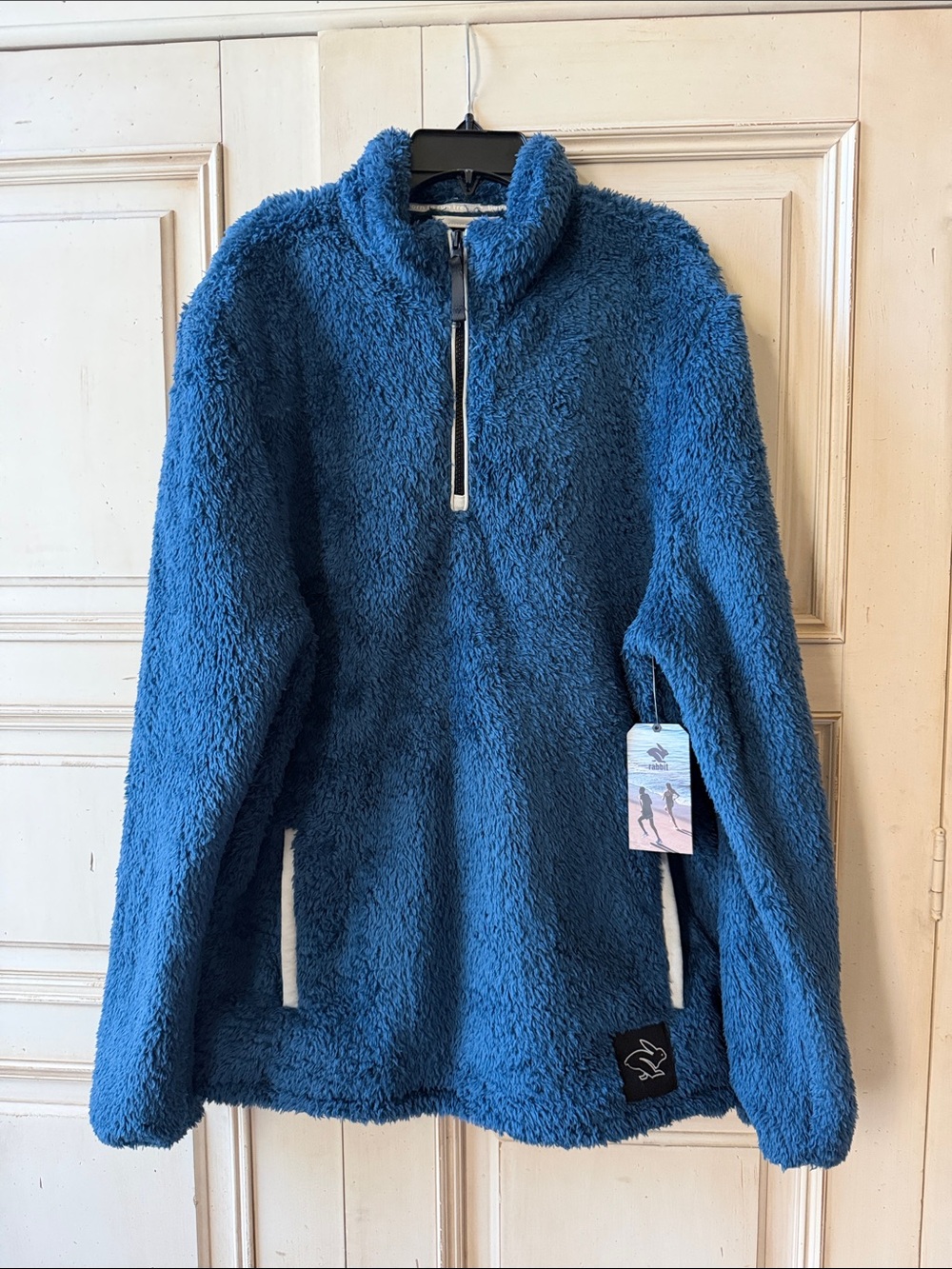 rabbit Blue Sherpa Half-Zip Pullover